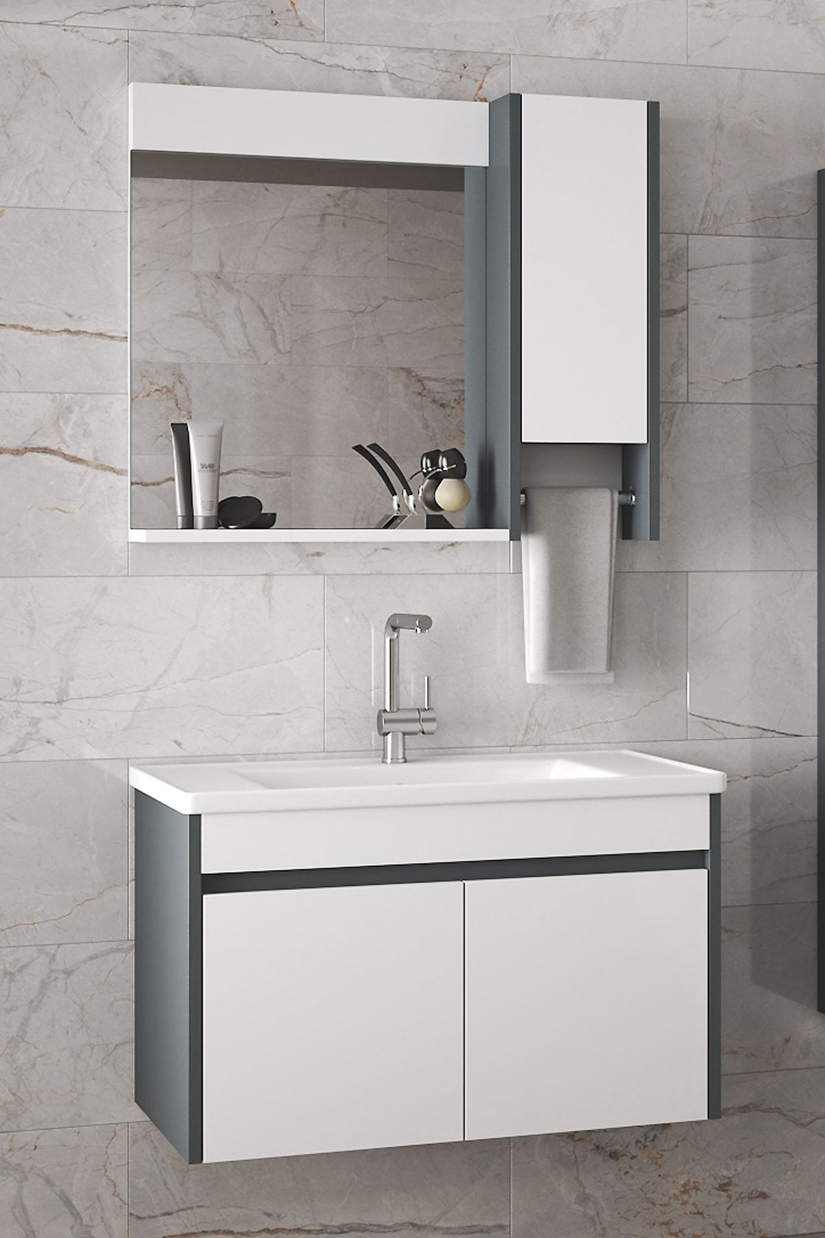 Estella-OA%20-65%20cm%20Mdf-Lavabolu%20Banyo%20Dolabı%20Takımı**Demonte%20Değil**