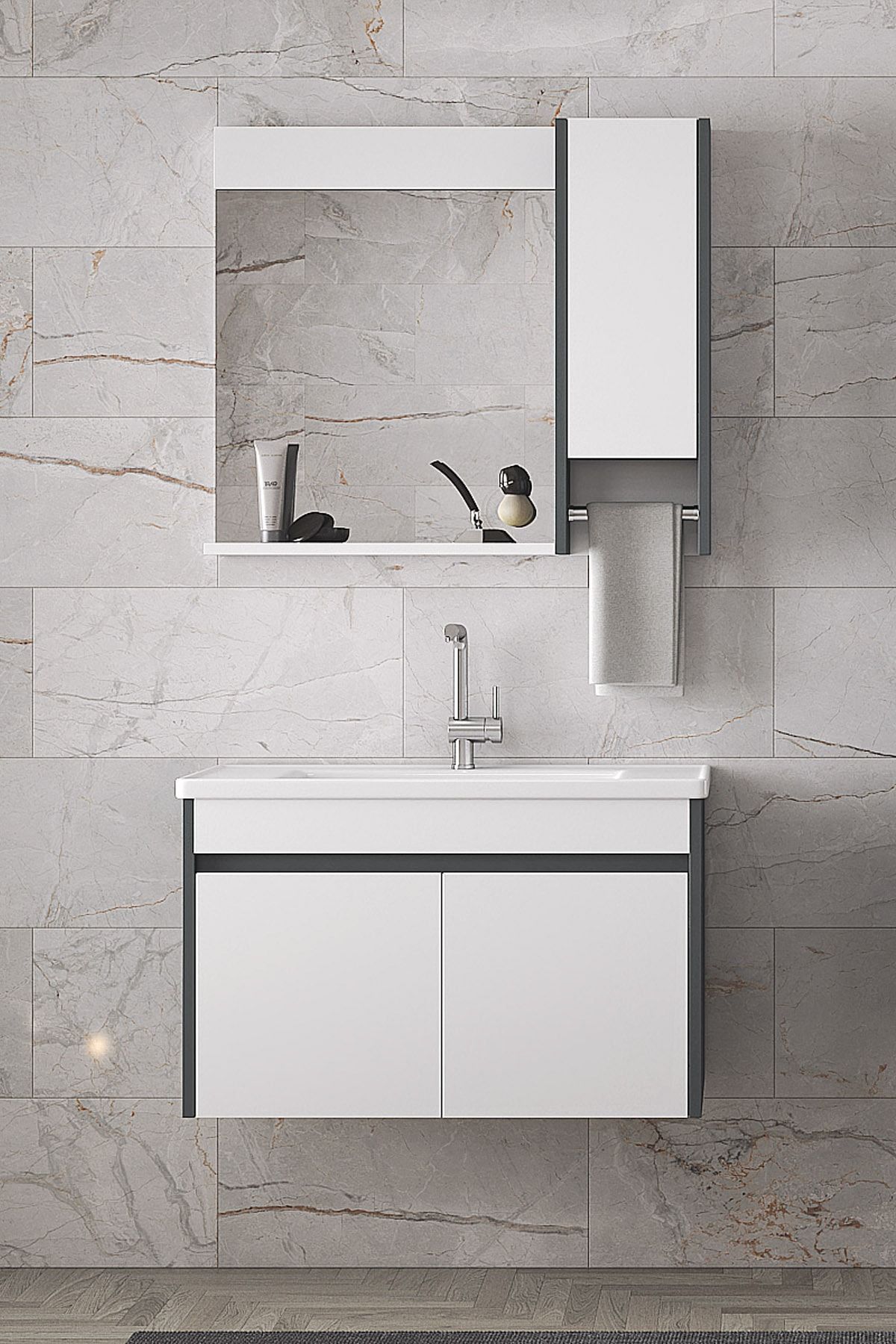 Estella-OA%20-65%20cm%20Mdf-Lavabolu%20Banyo%20Dolabı%20Takımı**Demonte%20Değil**
